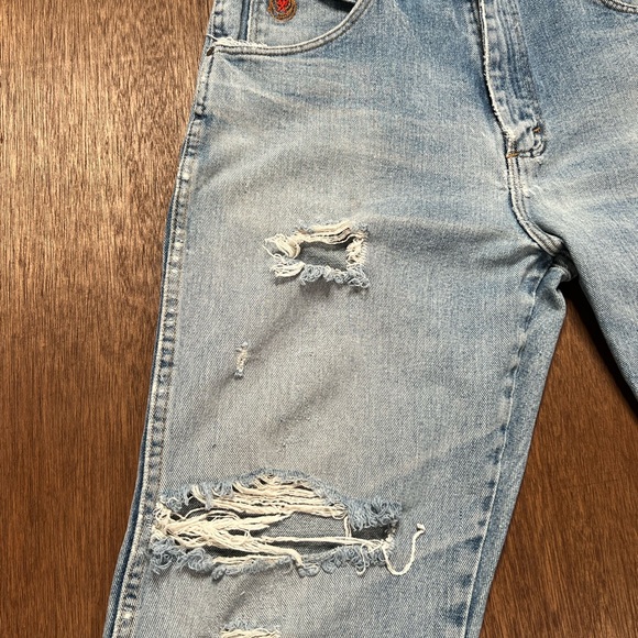 Wrangler 20X Distressed Western Denim Jeans 33x36 - Picture 9 of 14